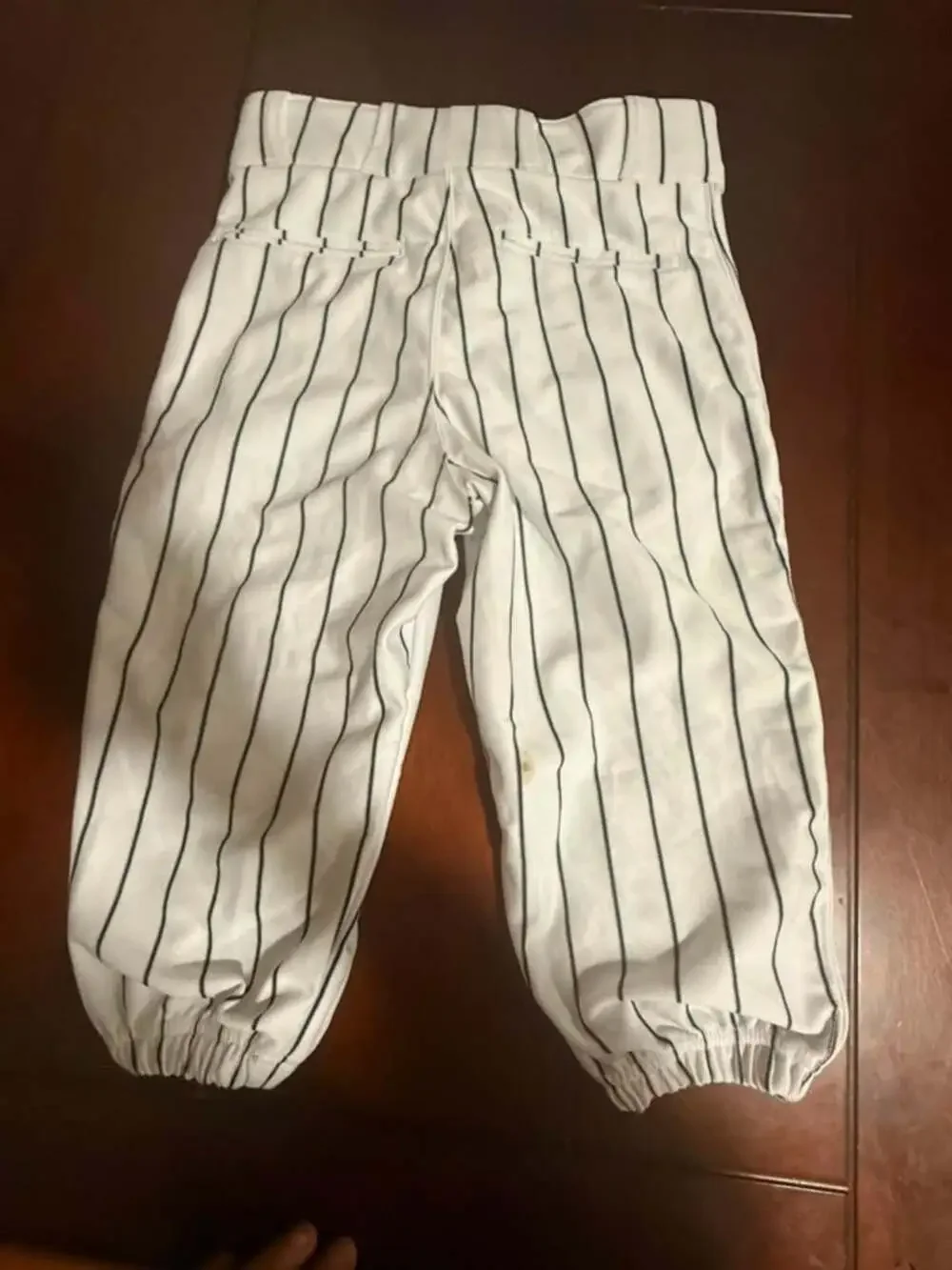 Champro Youth Pinstripe Baseball Knicker Pants White/Black Size L